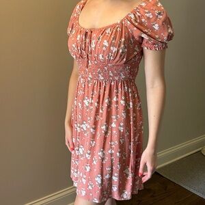 Hollister Pink Floral Mini Dress